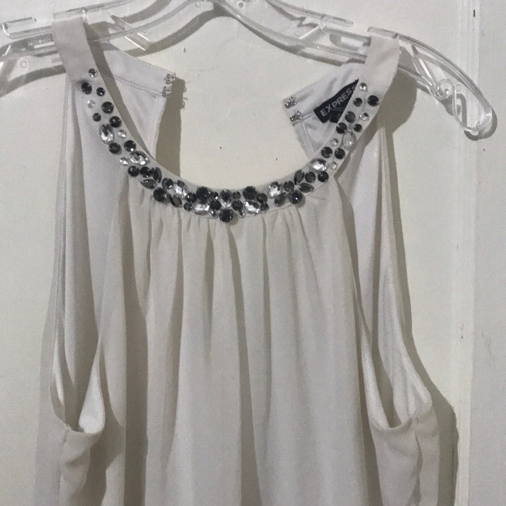 Express white shirt with beautiful detailing